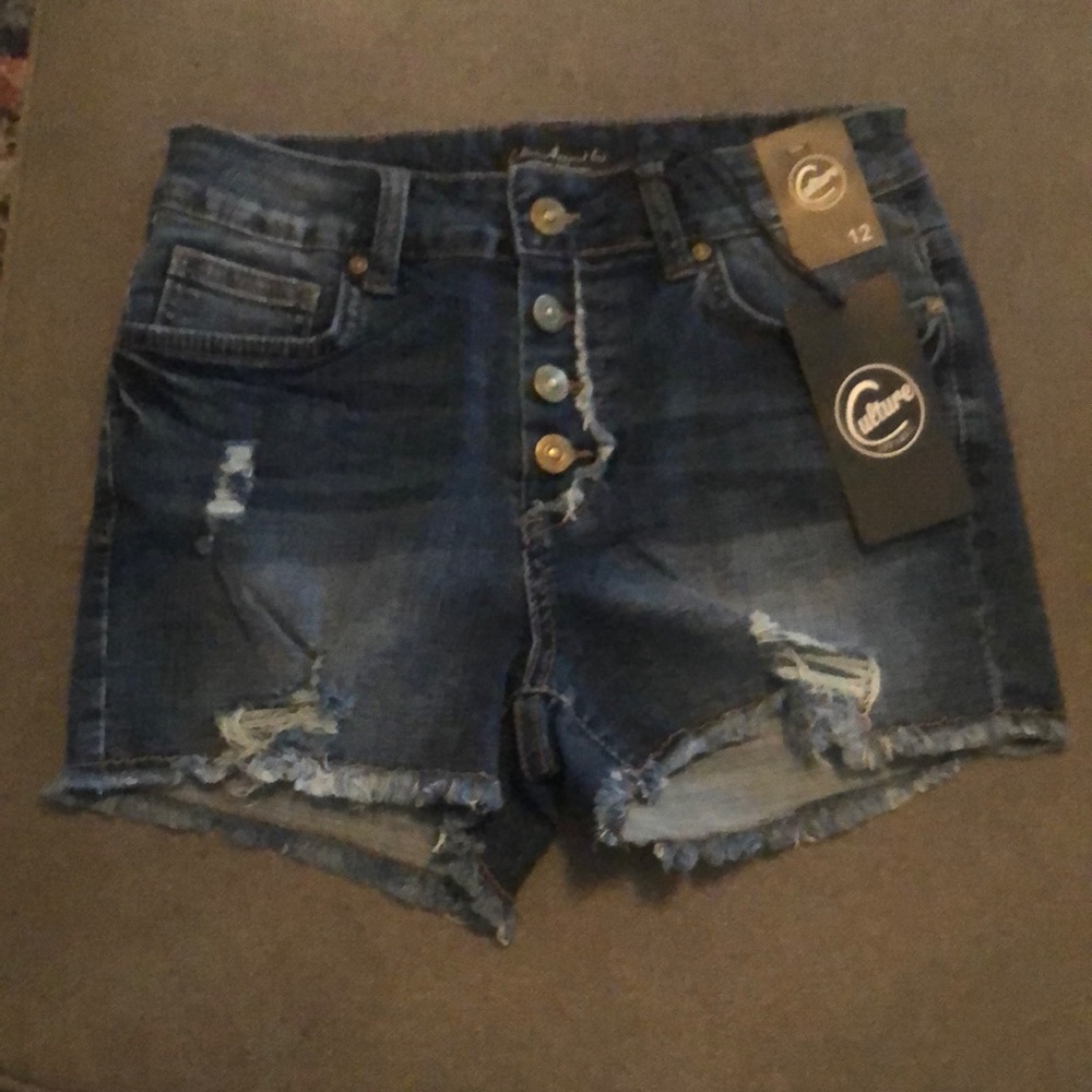 Brand new denim shorts size 12 girls
